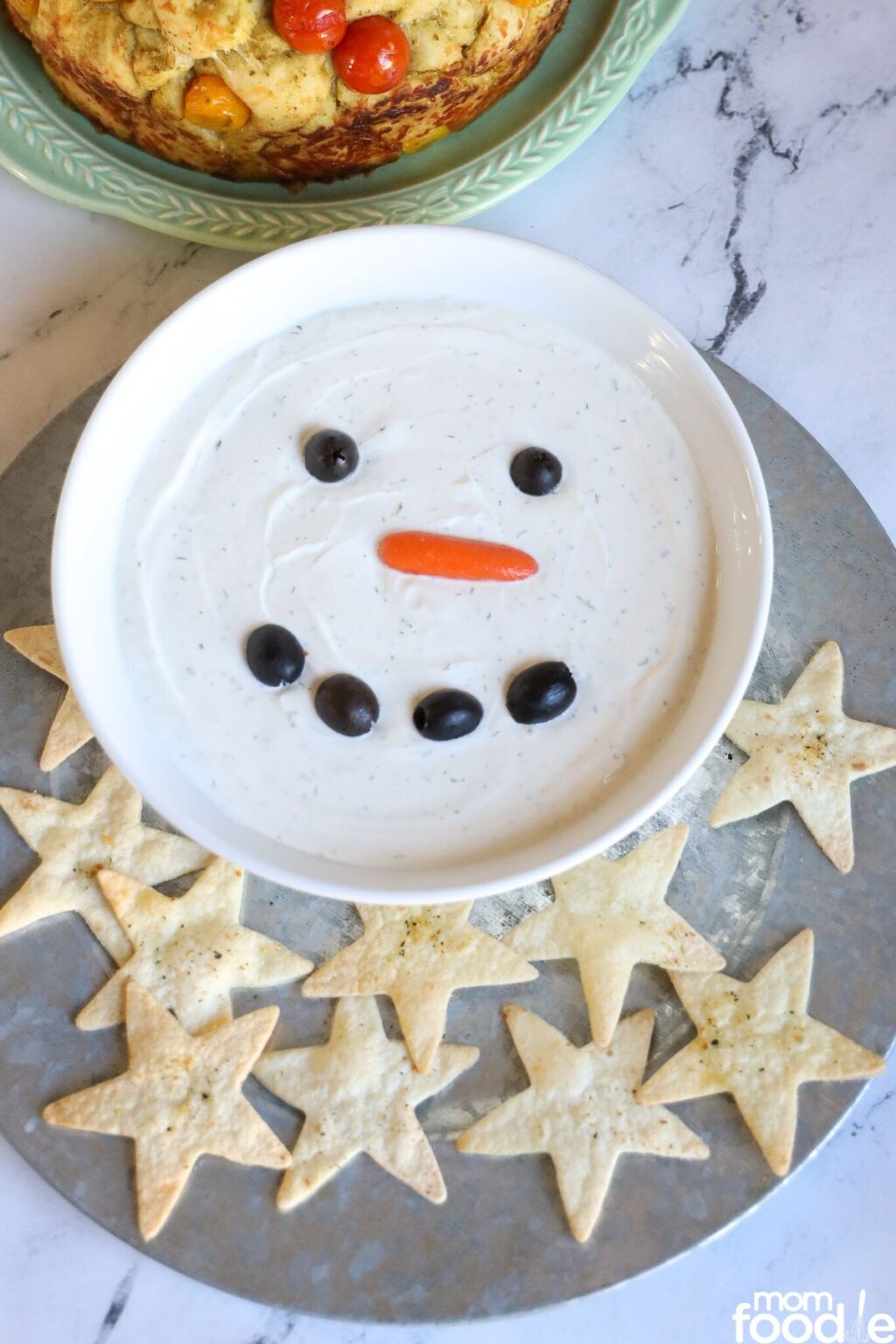 Snowman Dip Mom Foodie
