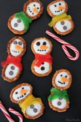 Snowman Pretzels