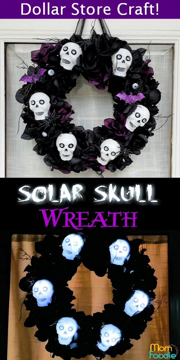 Solar Skull Halloween Wreath