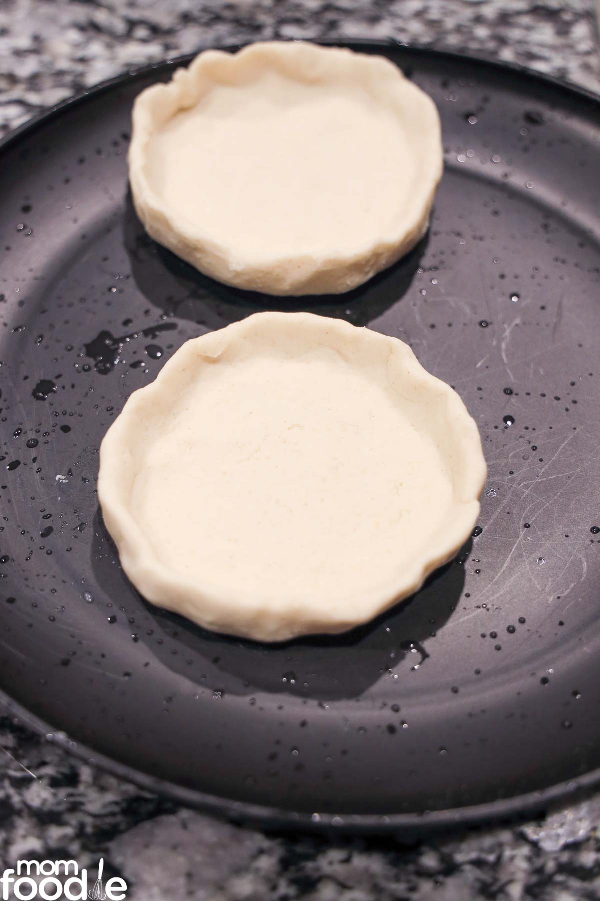 shaping the sopes shell.