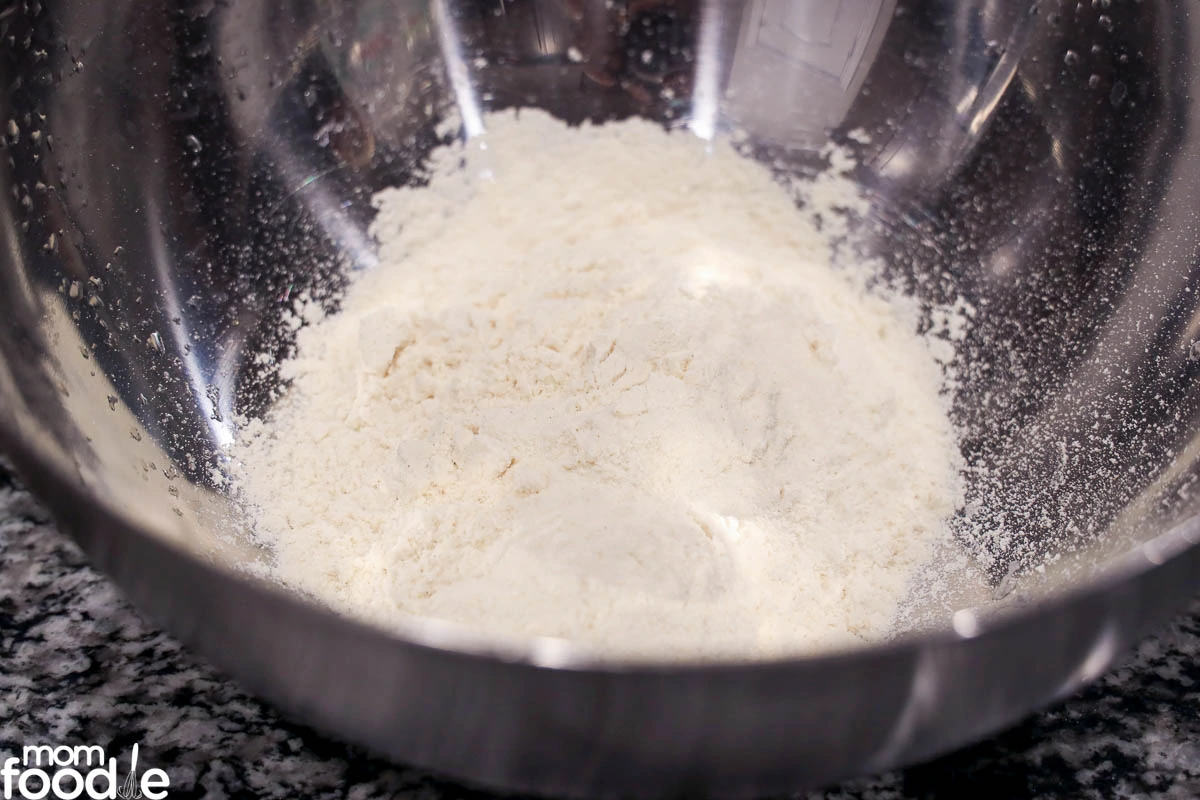 dry ingredients for Sopes dough.