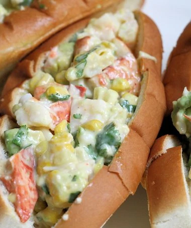 Southwest lobster salad rolls