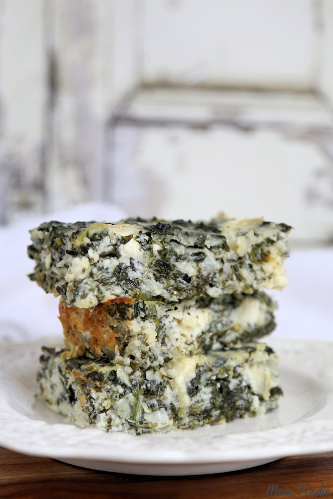 Low Carb Spanakopita Cottage Cheese and Egg Casserole