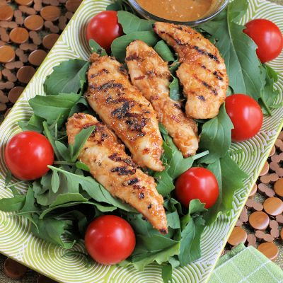 Spicy Peanut Lime Grilled Chicken Salad