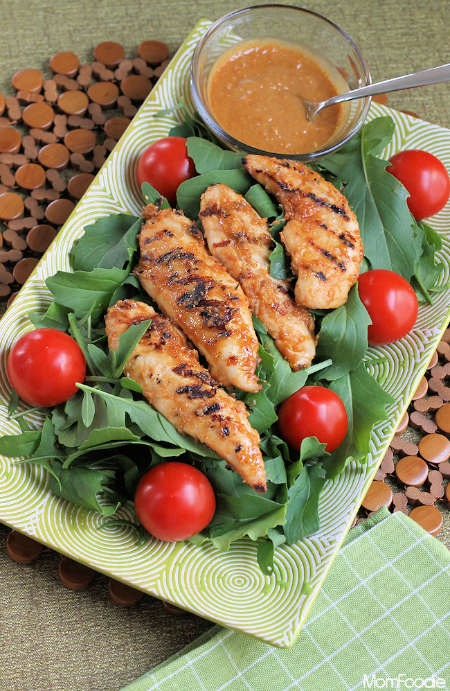 Spicy Peanut Lime Grilled Chicken Salad