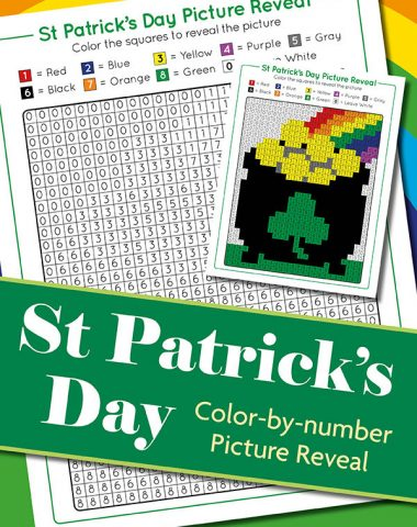 St. Patricks Day Color by Number Activity Sheet