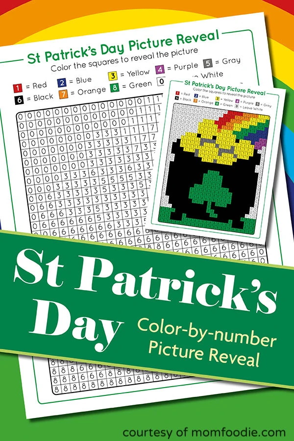 St. Patricks Day Color by Number Activity Sheet