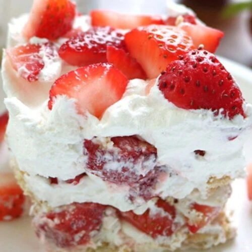 Strawberry Icebox cake