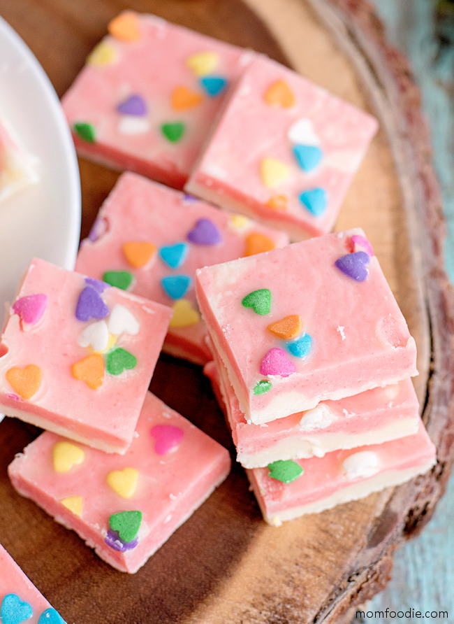 Strawberry Swirl Fudge