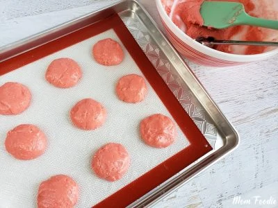Strawberry cake batter cookies