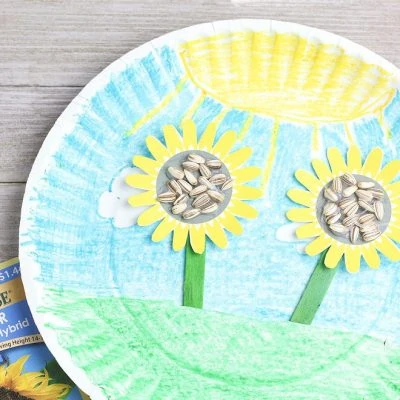 Paper Plate Sunflower Craft - The Resourceful Mama