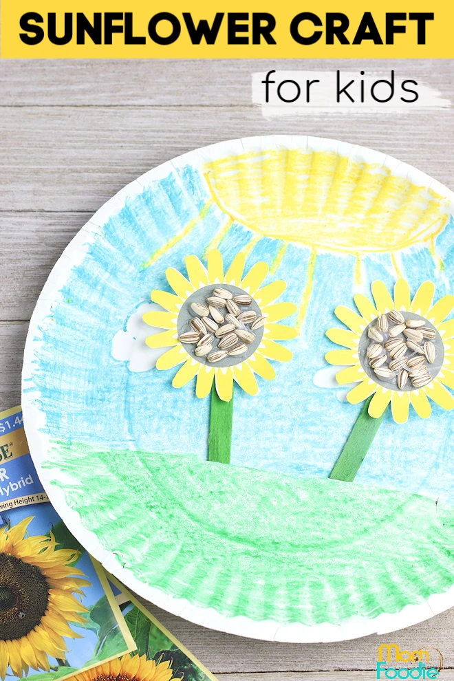 paper plate Sunflower Craft