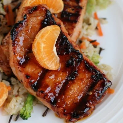 Sweet Chili-Orange Glazed Grilled Pork Chops