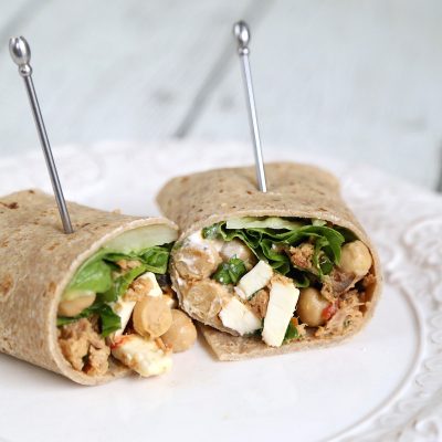 Tuna Chickpea Wrap