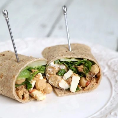 Tuna Chickpea Wrap