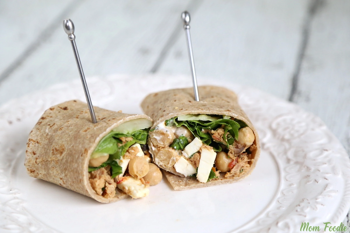 Tuna Chickpea Wrap