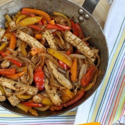 Vegan Chicken Fajita Skillet