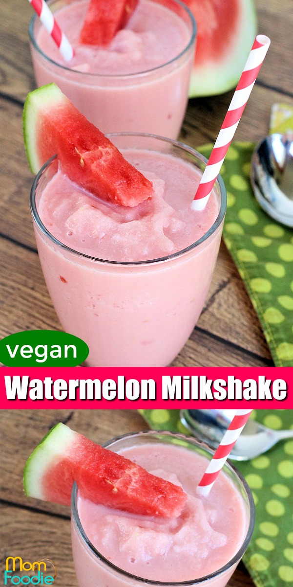 Watermelon Milkshake vegan recipe