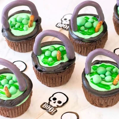 Witch Cauldron Cupcakes
