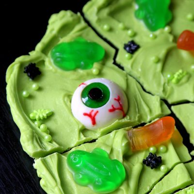 Witch's Brew Candy Bark for Halloween