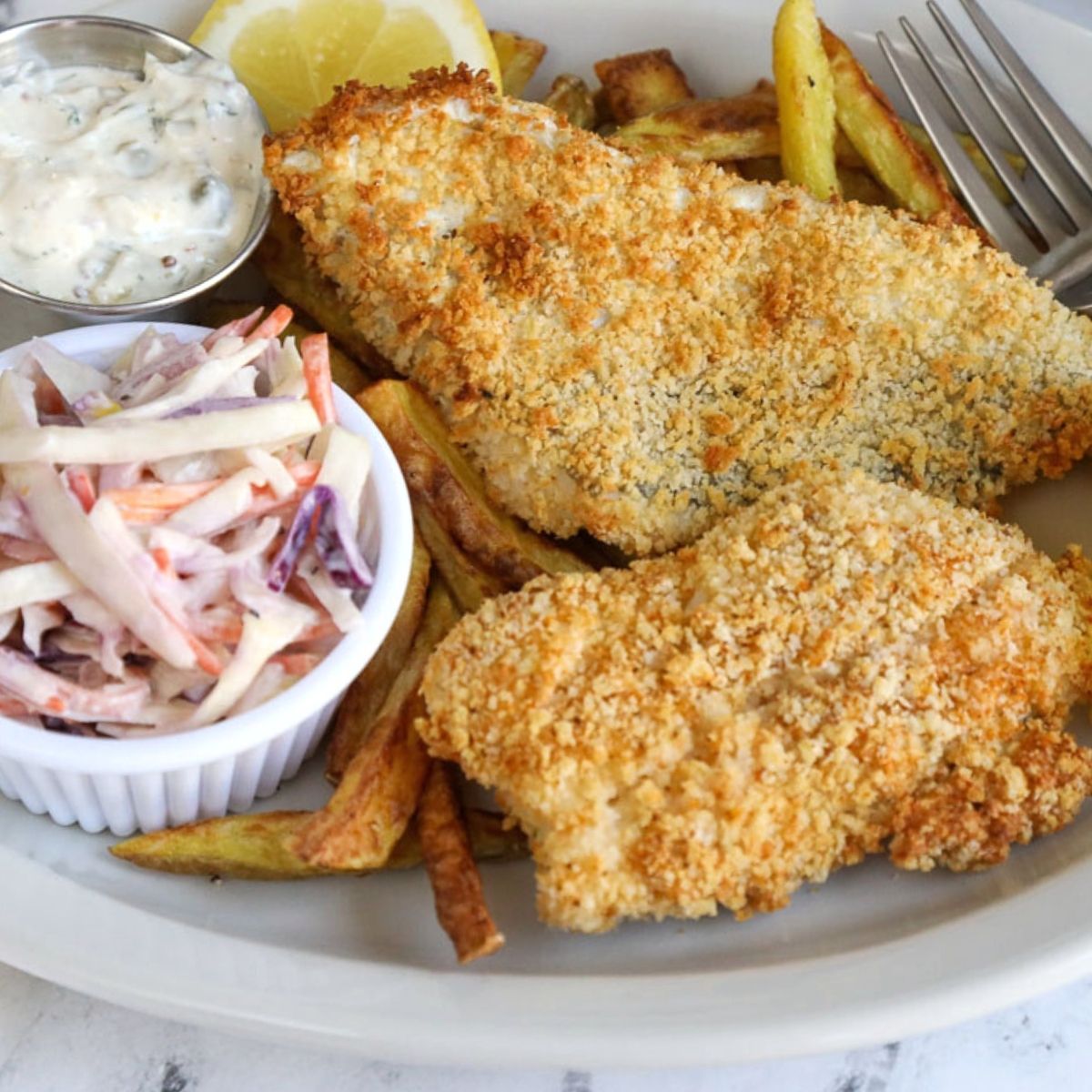 Air Fryer Fish and Chips - Mom Foodie