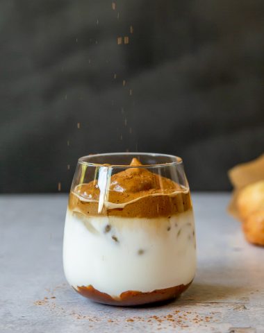 Caramel Pumpkin Dalgona Coffee