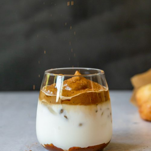 Caramel Pumpkin Dalgona Coffee