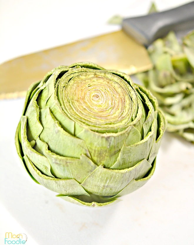 artichoke trimmed