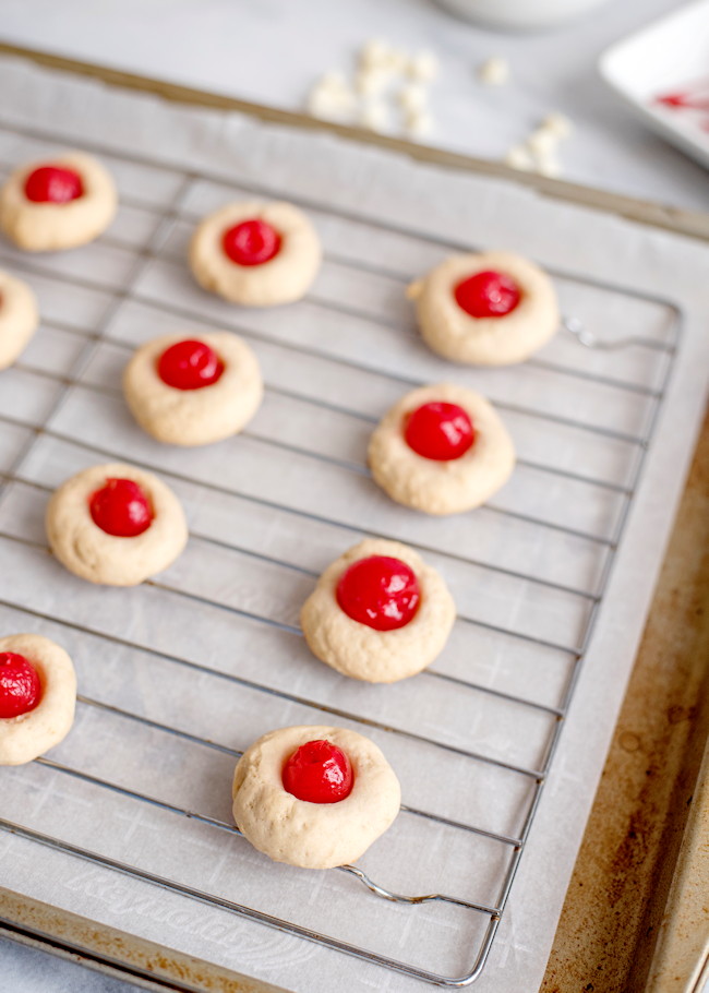 Cherry Almond Cookies Traditional Italian Cookies 