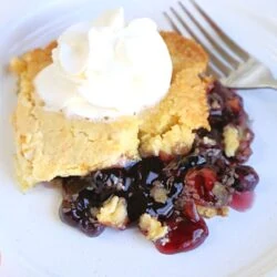 blueberry dump cake.