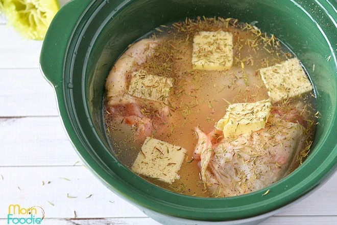 butter and thyme for lime garlic chicken