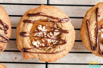 caramel cookie cups