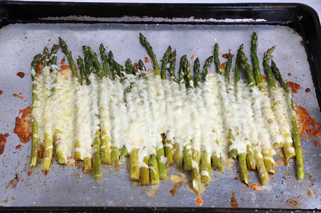 cheesy asparagus baked