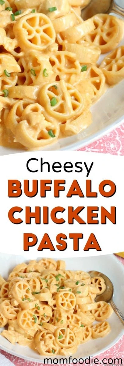 Cheesy Buffalo Chicken Pasta - easy recipe