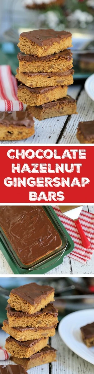 Chocolate Hazelnut Gingersnap Bars