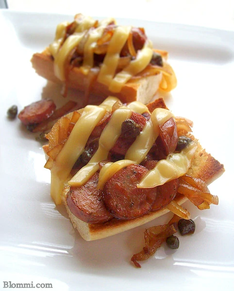 Chicken Sausage Bruschetta