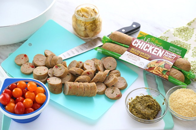 chicken sausage pesto pasta ingredients