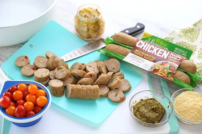 chicken sausage pesto pasta ingredients