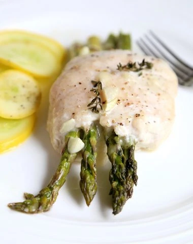 chicken stuffed with asparagus and cheese
