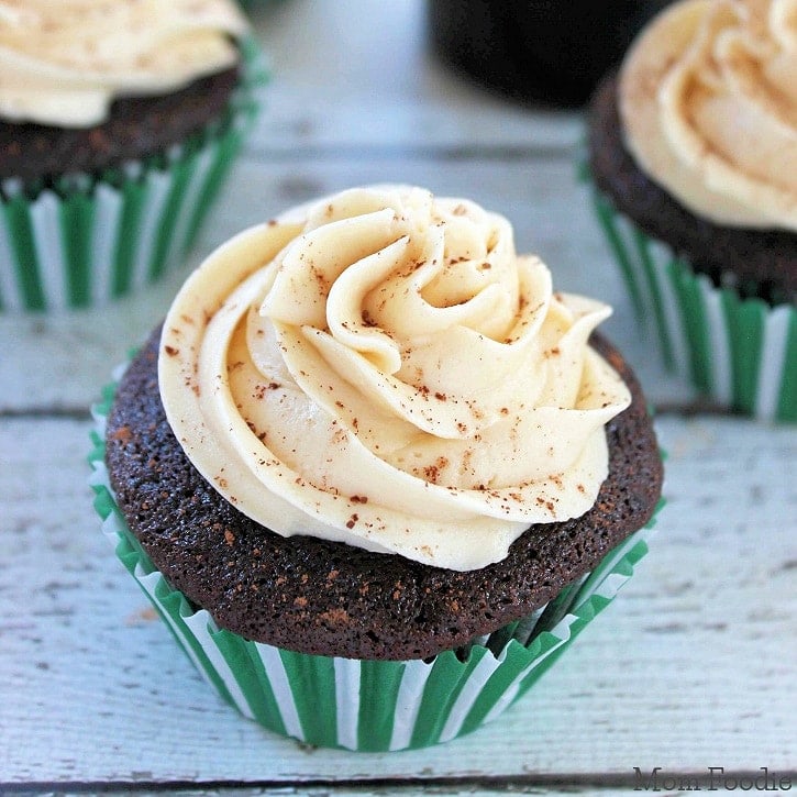 Chocolate Guinness Cupcakes with Bailey’s Frosting