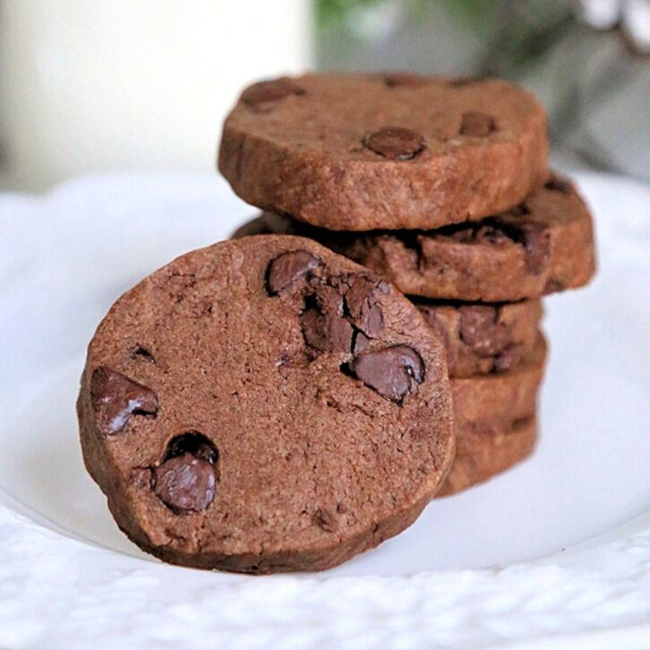 Double Chocolate Shortbread Cookies Recipe Mom Foodie