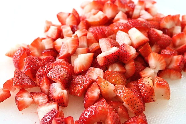 chopped fresh strawberries