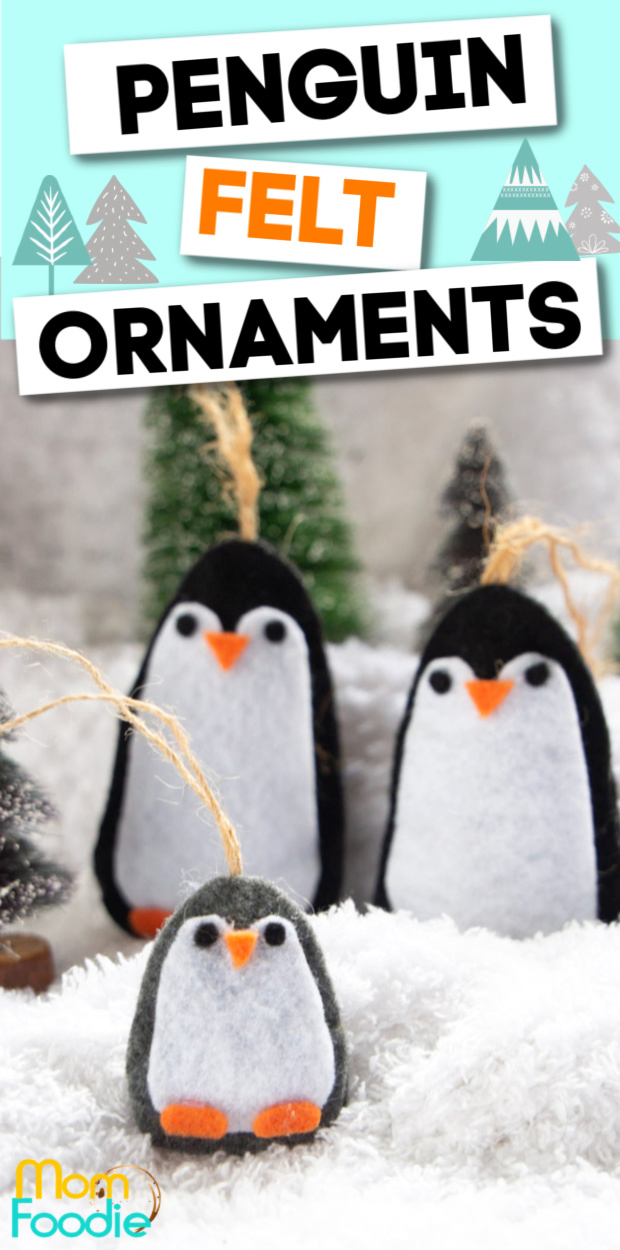 Felt Penguin Ornaments
