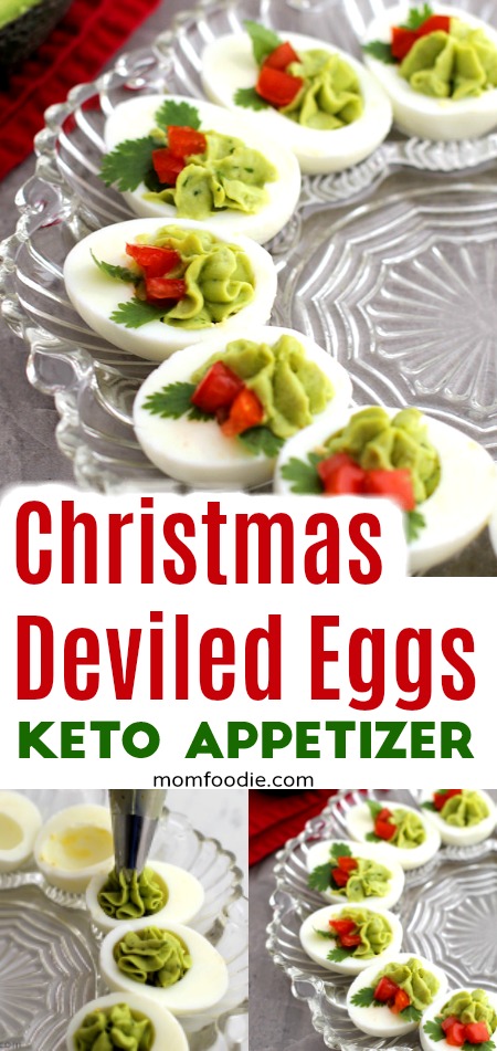 Boże Narodzenie deviled eggs keto