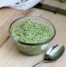 cilantro-walnut pesto