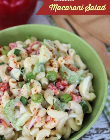 classic traditional macaroni salad