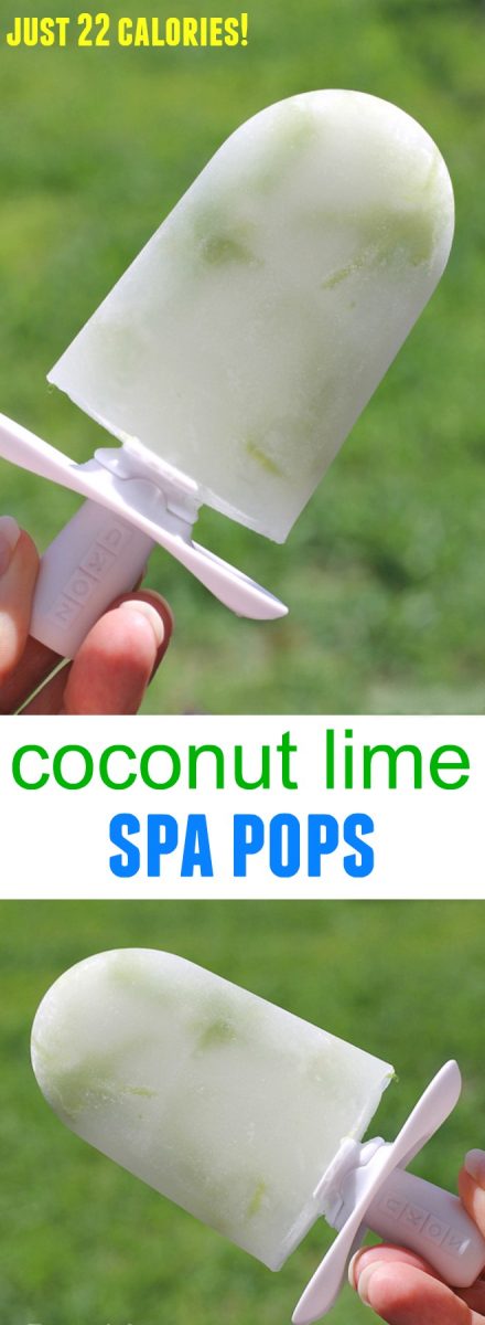 coconut lime spa pops - just 22 calories