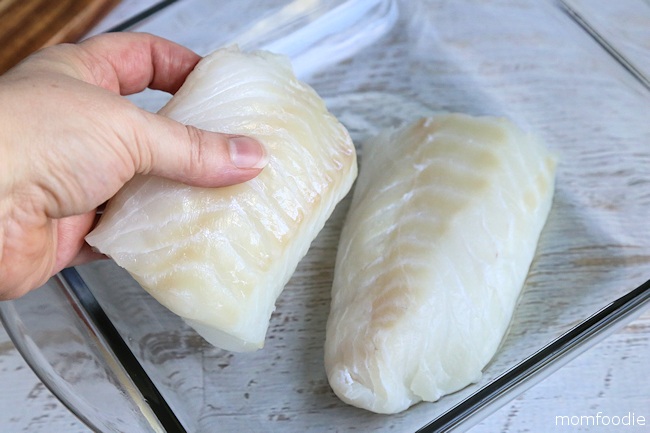 cod in baking dish