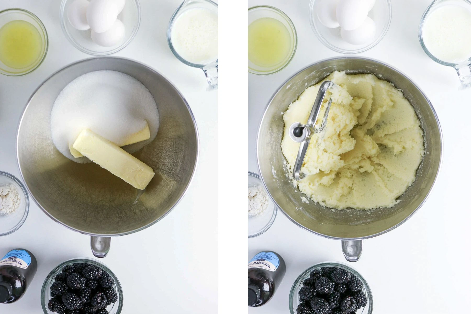 creaming butter and sugar together