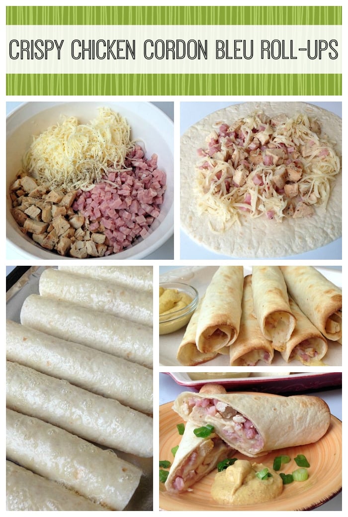 chicken cordon bleu roll ups recipe